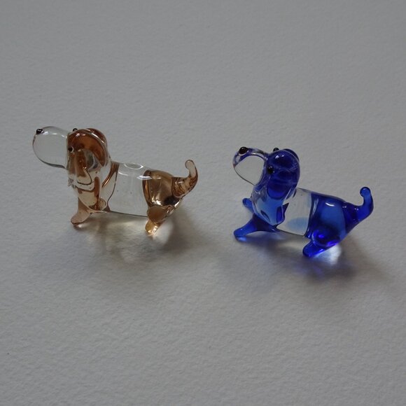Miniature Blown Glass Dogs - Picture 5 of 5